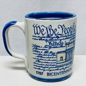 Louisville Stoneware 1987 Mug Bicentennial U.S. Constitution 12oz We The People
